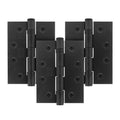 Black Fire Door Hinges – 4 Inch/102mm – Grade 11 Steel Ball Bearing – Pack of 3 Hinges