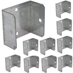 Fence Panel Clips/Trellis Clip Bracket - 50mm - Galvanised - Pack of 10 ...