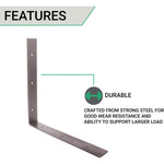 Scaffold Board Shelf Brackets 100mm PAIR Heavy Duty Rustic Wall Mounted Supports - tradefit - 3