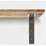 Scaffold Board Shelf Brackets 100mm PAIR Heavy Duty Rustic Wall Mounted Supports - tradefit - 5