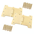 Parliament Projection Door Hinges 4" - 102x102x152x3mm - PVD Brass