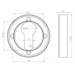 Euro Escutcheon - Antique Brass - tradefit - 2