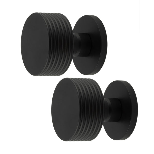 Tangier Matt Black Mortice Door Knob - tradefit - Featured Image