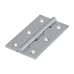 Solid Brass Solid Drawn Hinge - 75 x 40mm - Polished Chrome - tradefit - 1