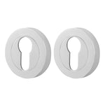 Olbia Euro Profile Keyhole Escutcheon - Polished Chrome - Pair - tradefit - 1