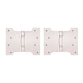 Parliament Projection Door Hinges 4" - 102x76x127x3mm - Polished Stainless Steel