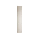 Door Finger Push Plate - 75mm x 475mm - Radius - Satin Stainless - tradefit - 1