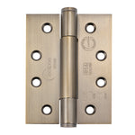 Fire Door Hinges – Concealed Polymer Bearing  - CE FD30/60/90/120 - 4 Inch/102mm Square - Grade 14 Max Door 160kg - Antique Brass - 2
