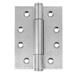 Fire Door Hinges – Concealed Polymer Bearing  - CE FD30/60/90/120 - 4 Inch/102mm Square - Grade 14 Max Door 160kg - Polished Stainless Steel - 2