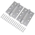 Fire Door Hinges – Concealed Polymer Bearing  - CE FD30/60/90/120 - 4 Inch/102mm Square - Grade 14 Max Door 160kg - Polished Stainless Steel - 1