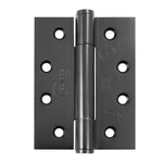 Fire Door Hinges – Concealed Polymer Bearing  - CE FD30/60/90/120 - 4 Inch/102mm Square - Grade 14 Max Door 160kg - Black - 2