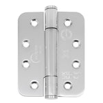 Fire Door Hinges – Concealed Polymer Bearing  - CE FD30/60/90/120 - 4 Inch/102mm Radius - Grade 14 Max Door 160kg - Polished Stainless Steel - 2
