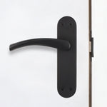 Nola Black Door Handle Pack - 76mm Latch - tradefit - 5