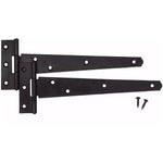 HD Gate Kit - Suffolk Latch - 350mm Hinges - 150mm Brenton Bolt - Black - tradefit - 2