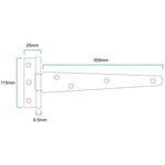 HD Gate Kit - Suffolk Latch - 350mm Hinges - 150mm Brenton Bolt - Galvanised - tradefit - 4