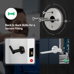 Tapera Satin Nickel Lever on Rose Door Handle Kit - Medium Duty FD30/60 - 80mm Euro Sashlock and Double Cylinder - Keyed Alike - tradefit - 3