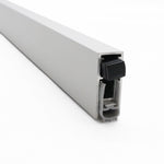 Drop Down Acoustic Fire Seal - Commercial - 826mm - Satin Aluminium - tradefit - 1