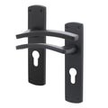 Euroda-Plus Black Lever Lock Fire Door Handles - Euro - FD30/60