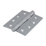 Solid Brass Performance Ball Race Hinge - 102 x 76mm - Satin Chrome - tradefit - 1