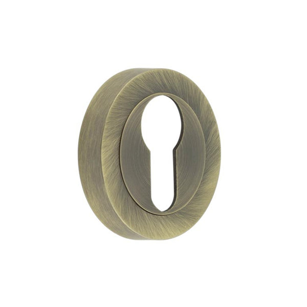Euro Escutcheon - Antique Brass - tradefit - Featured Image