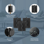 Black Fire Door Hinges – 4 Inch/102mm – Grade 11 Steel Ball Bearing – Pack of 3 Hinges - tradefit - 5