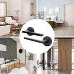 Euroda Fire Door Handle on Rose - Black - FD30/60 - tradefit - 6