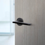 Euroda Fire Door Handle on Rose - Black - FD30/60 - tradefit - 5