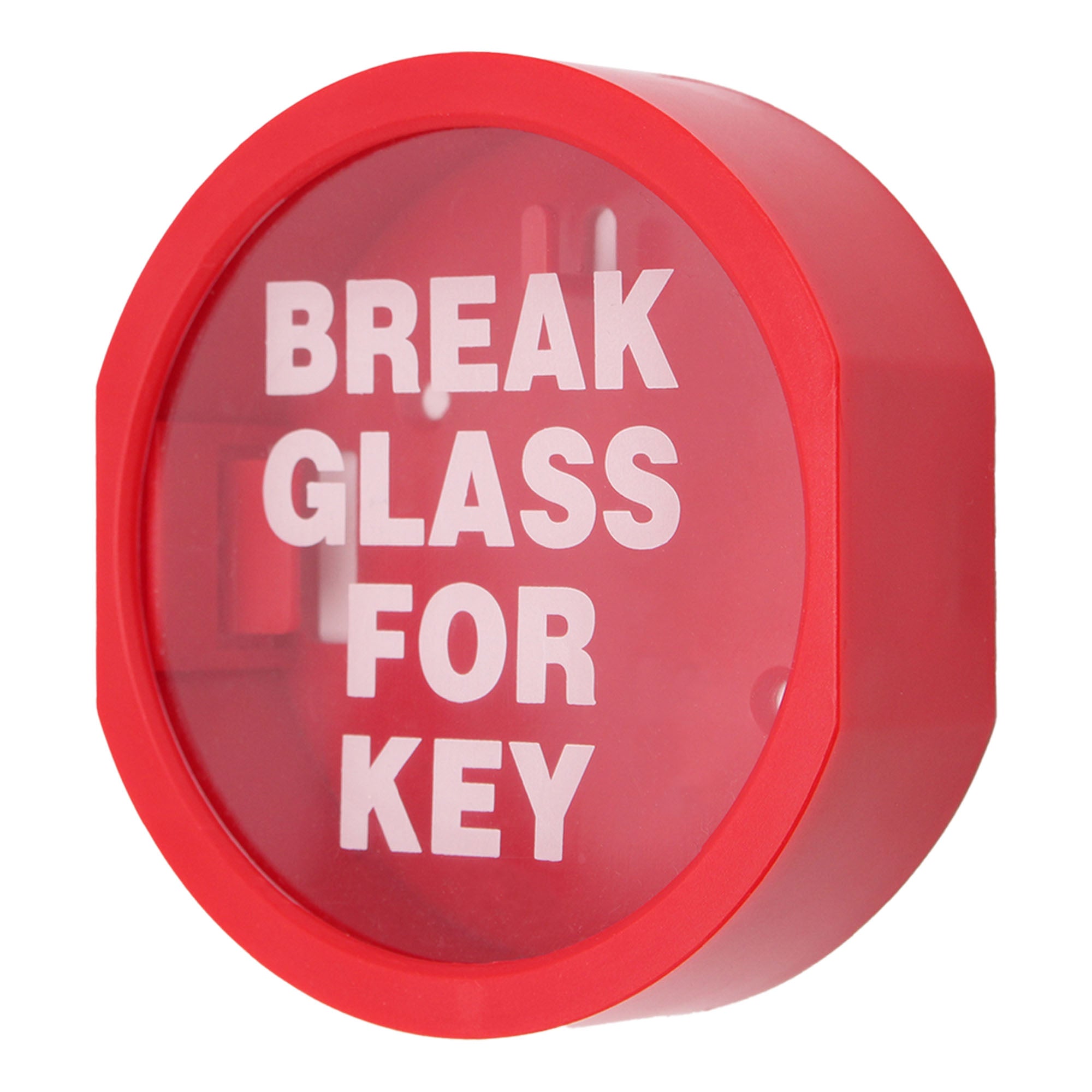 Break Glass Key Box Plastic Screen Red tradefit