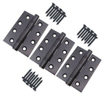 Black Fire Door Hinges - 4 Inch/102mm - Grade 13 Steel Ball Bearing - Pack 3 - tradefit - 3