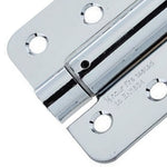 Spring Hinges Single Action Fire Door Pack 3 Self Closing - RADIUS CORNERS - 102x76x2.7mm - Polished Chrome - Pack of 3 - tradefit - 4