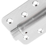 Spring Hinges Single Action Fire Door Pack 3 Self Closing - RADIUS CORNERS - 102x76x2.7mm - Satin Chrome - Pack of 3 - tradefit - 4