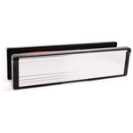 30 Minute Intumescent ABS Frame Telescopic Letterbox - Polished Silver 250mm - tradefit - 1
