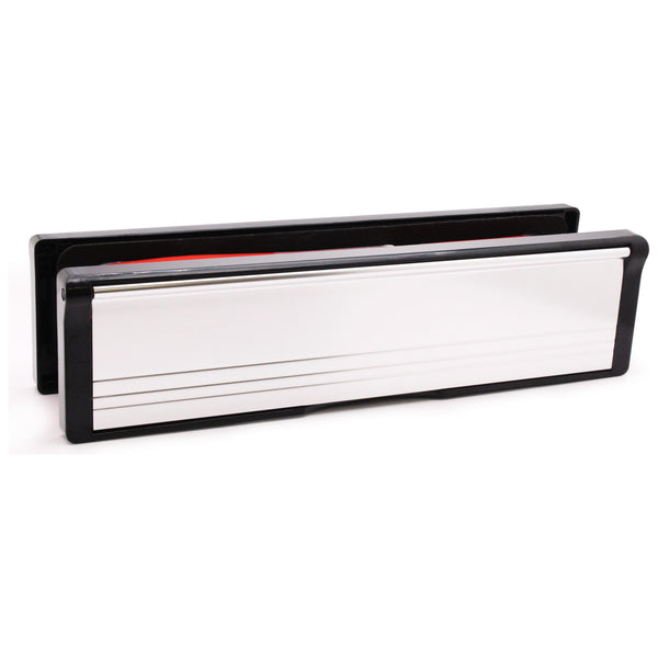 30 Minute Intumescent ABS Frame Telescopic Letterbox - Polished Silver 250mm - tradefit - Featured Image