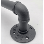Black Handrail Grab Rail Kit 2440mm - Cast Iron - tradefit - 8