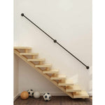 Black Handrail Grab Rail Kit 2440mm - Cast Iron - tradefit - 10