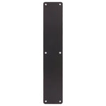 Door Finger Push Plate - 400x75mm - Matt Black - tradefit - 1