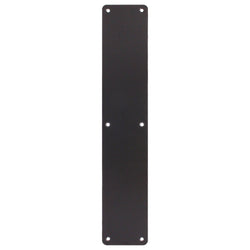 Door Finger Push Plate - 400x75mm - Matt Black - tradefit