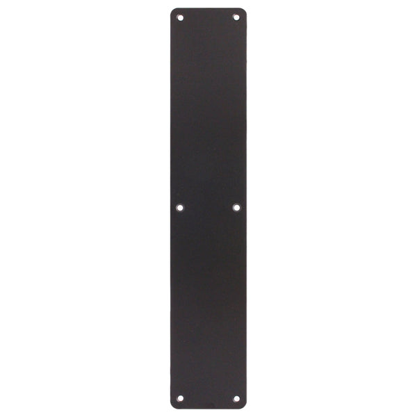 Door Finger Push Plate - 400x75mm - Matt Black - tradefit - Featured Image