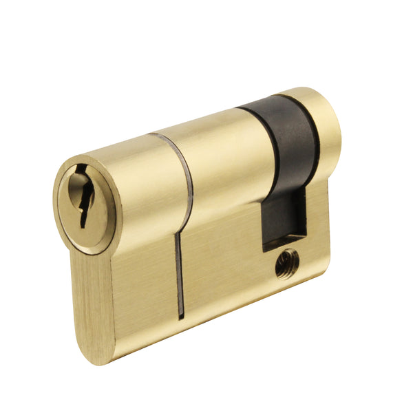 5 Pin 45mm Single Cylinder [30+5+10mm] - Keyed to Differ - Satin Brass - tradefit - Featured Image
