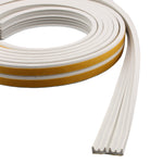 EDPM Self Adhesive Draught Weather Seal Strip - E Profile - White - 9 x 4 x 5000mm - 2 - 2.5mm Gap - tradefit - 1