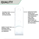 Fire Extinguisher Bracket - J Pattern - Zinc Plated - tradefit - 4