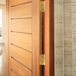 Satin Brass Fire Door Hinges – 4 Inch/102mm – Grade 11 Steel Ball Bearing – Pack 2 - tradefit - 8