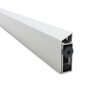 Drop Down Acoustic Fire Seal - Facefix - 830mm - Satin Aluminium - tradefit - 1