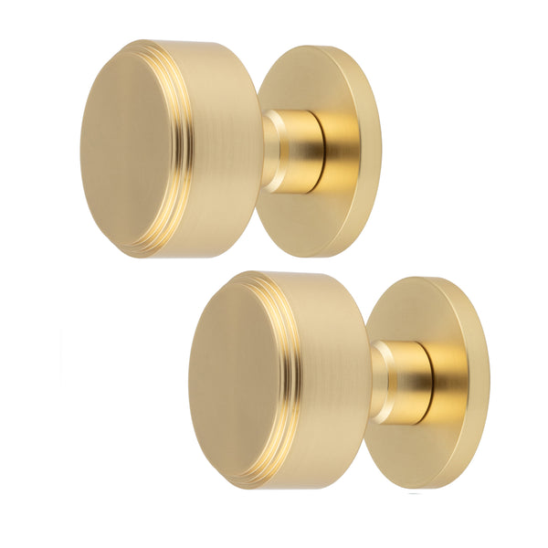 Temara Satin Brass Mortice Door Knob - tradefit - Featured Image
