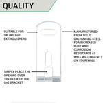 Fire Extinguisher Bracket - Squat - CO2 2KG - Zinc Plated - tradefit - 4