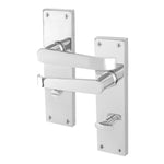 Straight Pattern Polished Chrome Door Handles - Bathroom - tradefit - 1