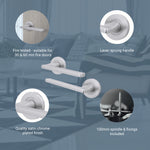 Euroda Fire Door Handle on Rose - Satin Chrome - FD30/60 - tradefit - 4