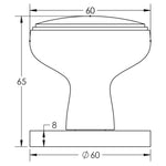 Martil Polished Chrome Mortice Door Knob Kit - 76mm Latch - tradefit - 3