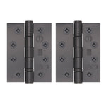 Black Fire Door Hinges - 4 Inch/102mm - Grade 13 Steel Ball Bearing - Pack 2 - tradefit - 1