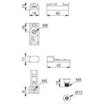 Arrone AR7383HOK Hold Open Kit for Concealed Closer - tradefit - 2